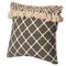 Deerlux 16" Handwoven Cotton Throw Pillow Cover with Ogee Pattern and Tasseled Top with Filler, Charcoal QI004313.CH.K - alternate 1